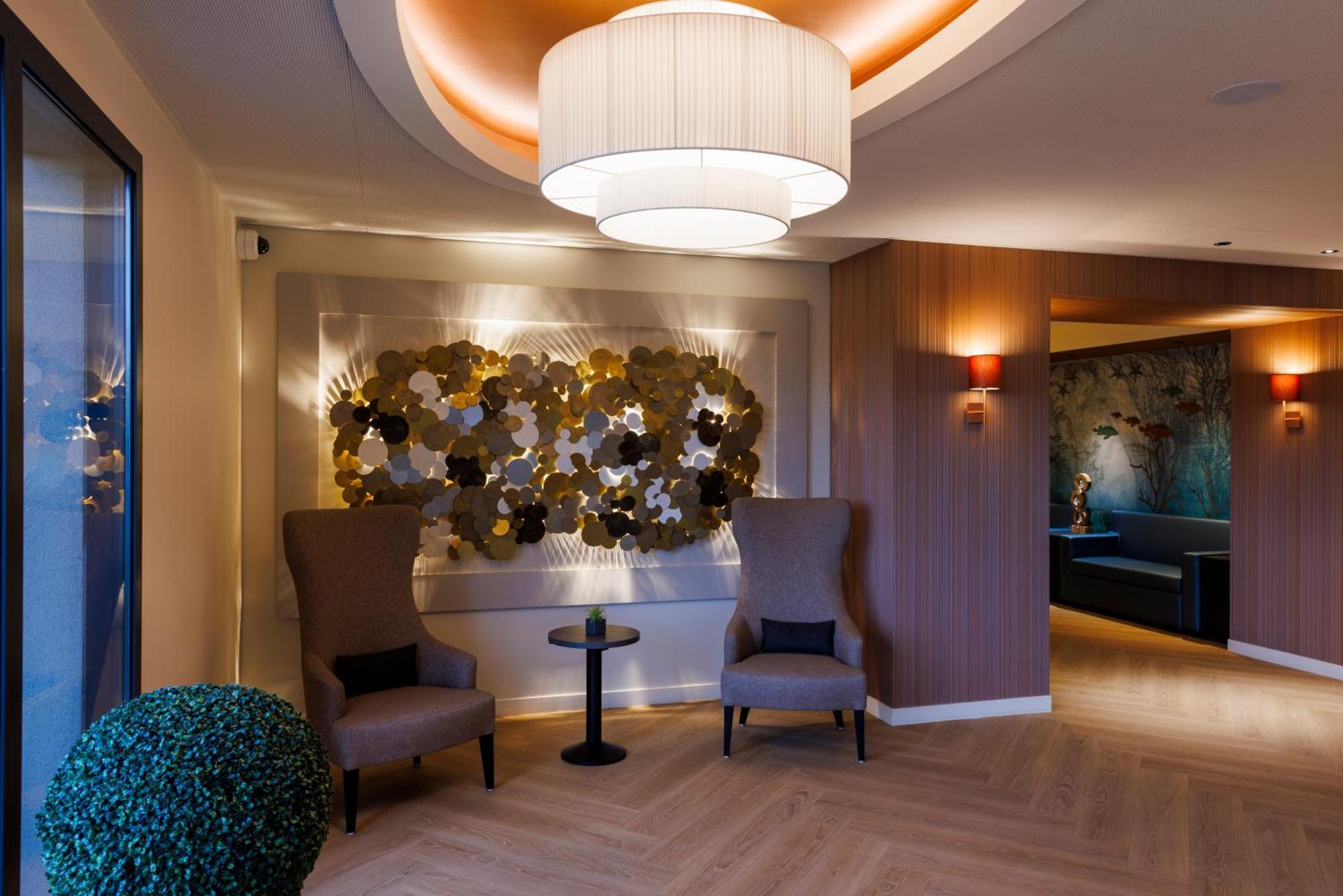 Les Boreales - Appart'Hotel & Restaurant Villers-sur-Mer Bagian luar foto