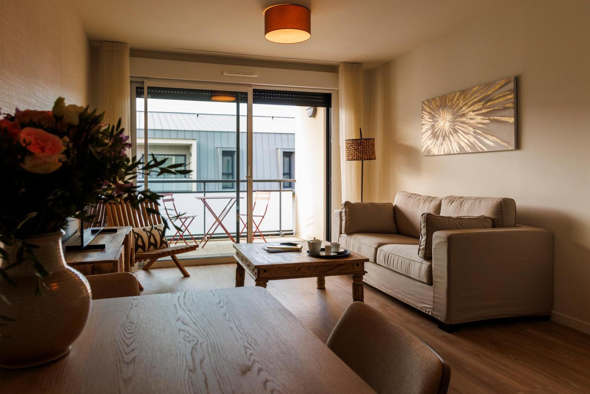 Les Boreales - Appart'Hotel & Restaurant Villers-sur-Mer Bagian luar foto